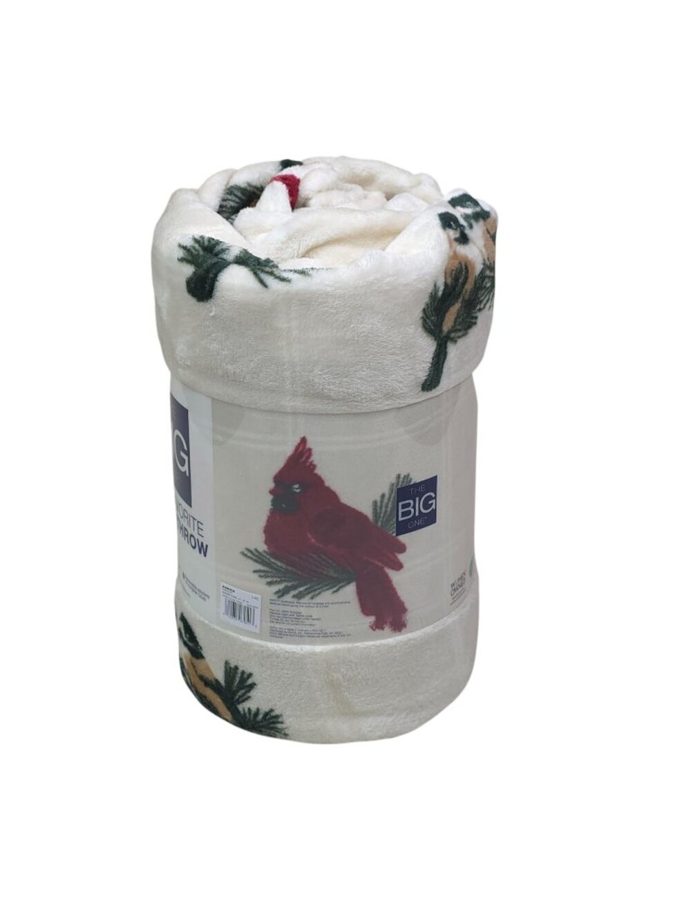 The Big One Oversized Holiday Plush Throw With Cardinal Design 5 Ft. X 6 Ft. Sup